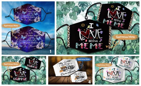 Grammy face mask, Nanna face maks, Mama face mask, Nana face mask, Mina face mask, Mimi mask,Maks Custom name,First name Face Mask,Name mask