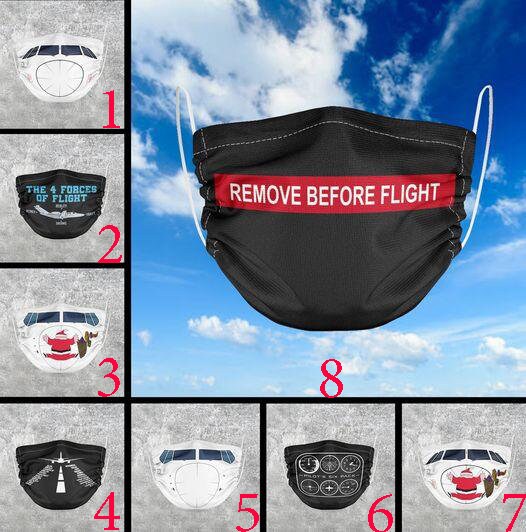 Aviation Face Mask for a Pilot,Flight Attendant,Nurse,Airport Worker, or Anyone!Pilot Masks,Aviation Mask With Filter,Washable and Reusable