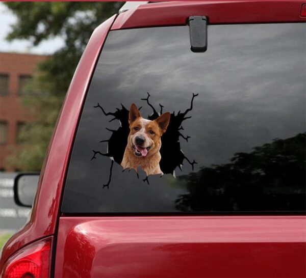 Red Heele Decal - fits cars,Windows,Laptops and any smooth surface, Red Heele Sticker, car decal Custom Dog Stickers, car decoration, animal