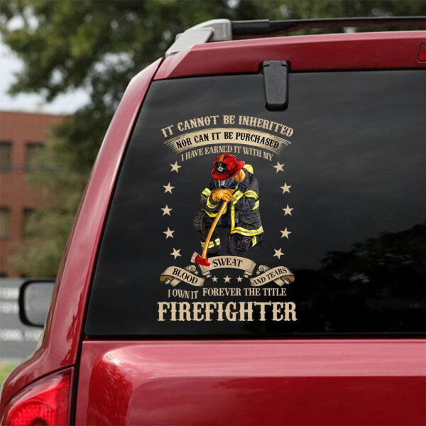 Firefighter Decal - fits cars,windows,laptops and any smooth surface, Firefighter Stickers, Custom Firefighter Sticker, Custom Firefighter