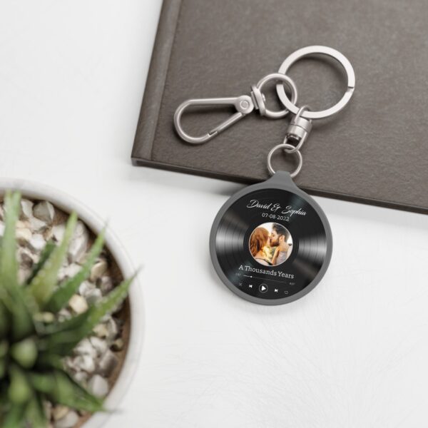 Personalized Acrylic Song Disc Keychain, Album Cover Song Keyring, Valentine’s Day Gifts, Personalize Gift with Photo, Anniversary Gifts