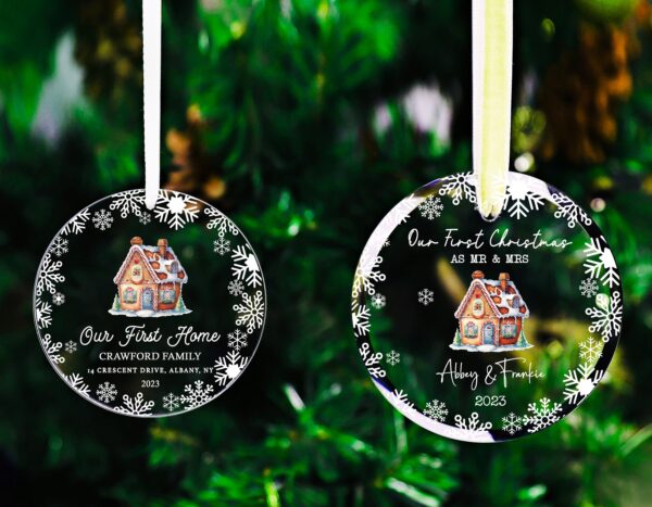 NEW! First Christmas As Mr and Mrs Ornament 2023, New Home Ornament, Our First Home Ornament, Family Ornament, Our First Christmas Married