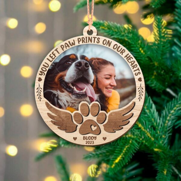Custom Dog Photo Ornament, Dog Memorial Gift, Loss of Pet, Pet Ornament, Dog Memorial Ornament Personalized Dog Ornament Custom Dog Ornament