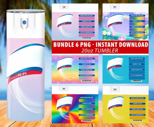 Bundle 6 Designs B*tch Be Gone Tumbler PNG, No Text Tumbler PNG, 20oz Tumbler Wrap PNG, Sublimation Design Png, Instant Digital Download Png