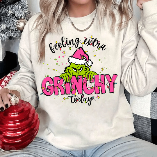 Feeling Extra Grinchy Today Shirt PNG, Feeling Extra Grinchy Today PNG, Grinchmas PNG, Grinch Png, Christmas Png, Xmas Png, Digital Download