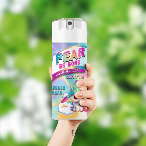 Fear Be Gone PNG, Pink Unicorn Don't Try Me Stress, 20oz Skinny Tumbler Wrap, Sublimation PNG Instant Digital Download, Sublimation Design