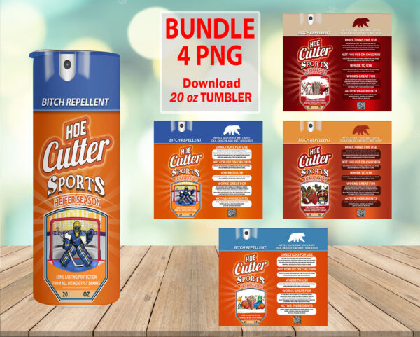 Bundle 4 Design Bitch Hoe Cutter PNG Tumbler, Bitch Spray Tumbler, F*ck Off Scent, Funny spray, Digital Instant Download, Sublimation Design