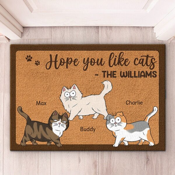 Custom Cat Doormat, Cat Welcome Doormat, Home Sweet Home, Cat Rug, Funny Pet Doormat, Gift For Cat Lovers, Housewarming Gift, Cat Doormat